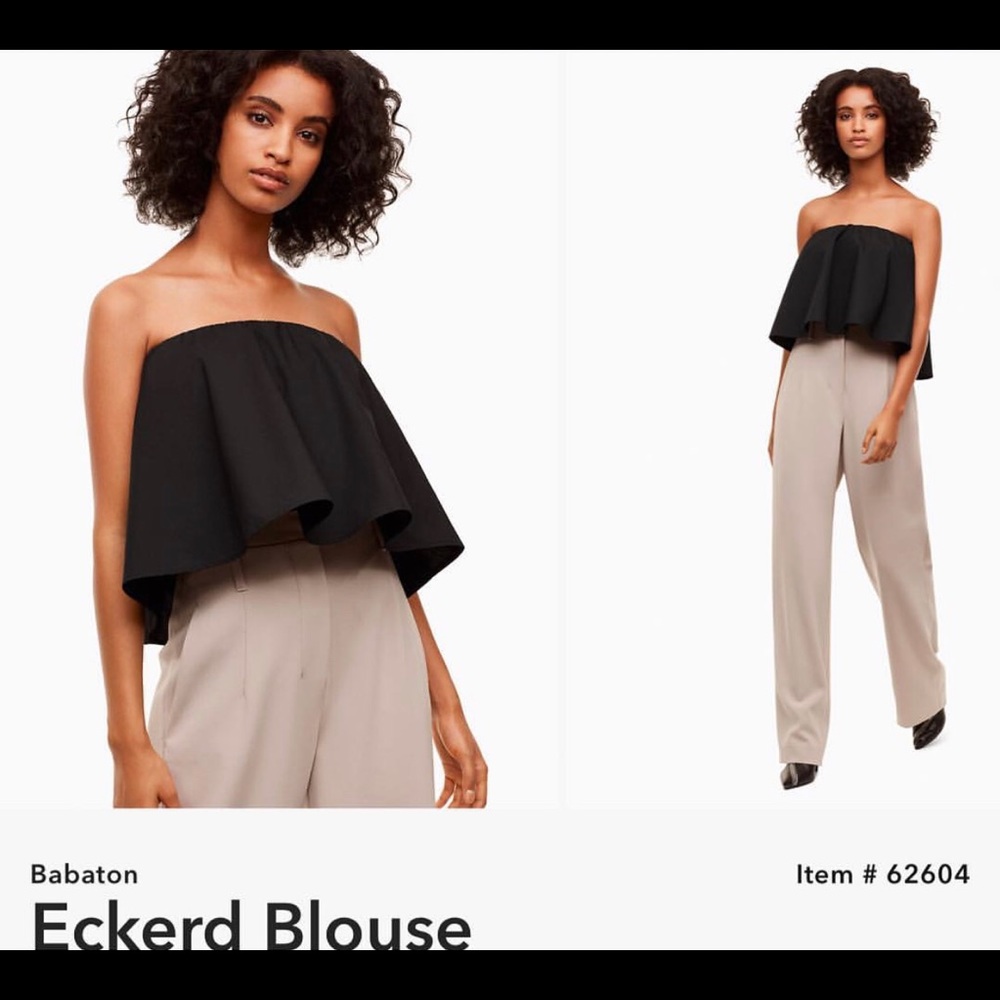 Aritzia black eckerd blouse - Picture 1 of 1